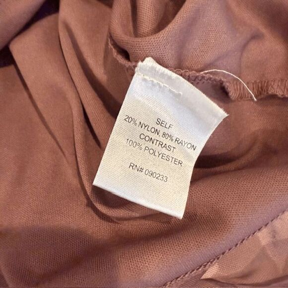 L.A. Hearts Burnout Sheer Slip Dress with Velvet Floral Print Pink Size XS - Picture 9 of 13